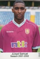 JLloyd Samuel West Ham FC Rare 2001 2002 Season Hand Signed Photo