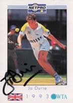 Jo Durie Tennis Champion Player 1993 WTA Hand Signed Photo
