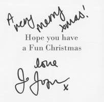 Jo Joyner Tanya Branning BBC Eastenders Hand Signed Christmas Card