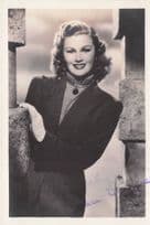 Joan Caulfield Official Fan Club Large Hand Signed Photo