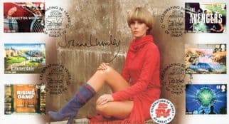 Joanna Lumley The New Avengers Cult TV RARE Hand Signed FDC