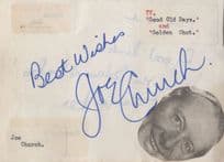 Joe Church The Golden Shot Good Old Days Hand Signed Autograph