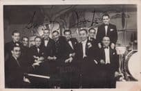 Joe Loss & Orchestra Big Band London Studio Hand Signed Postcard