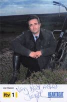 Joe McFadden Mason Undedicated Heartbeat Hand Signed Cast Photo