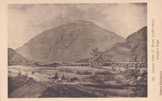 Johan Christian Dahl Stedje I Sogn Norway Old Painting Postcard