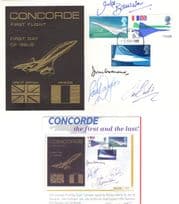 John Cochrane Mike Bannister Paul Douglas Les Brodie 4x Signed Concorde FDC