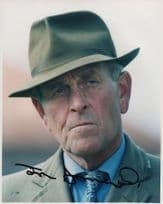 John Dunlop Horse Race Racing Trainer 10x8 Large Hand Signed Photo