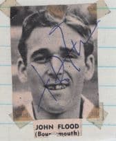 John Flood Scottish Footballer Sheffield FC Old Hand Signed Autograph