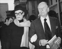 John Gielgud At Noel Coward Funeral 1973 Large Press Photo
