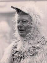 John Gielgud Egg Yolk The Goose King 1984 Pantomime Vintage 9x7 Press Photo