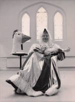 John Gielgud in The Goose King Pantomime 1984 Large Press Photo