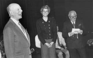 John Gielgud Meets Princess Diana Richard Attenborough 8x5 Press Photo