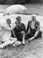 John Gielgud Ralph Richardson at Buckley Park Oxon Press Photo