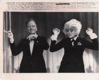 John Gielgud Tap Dancing With Carol Channing 9x7 Press Photo