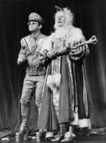 John Gielgud With Sir Elton John 1984 in Goose King 9x7 Press Photo