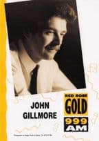 John Gillmore Radio 999 AM Red Rose Gold DJ Advertising Photo Card