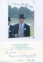 John Gosden Horse Race Trainer Hand Signed Photo & More