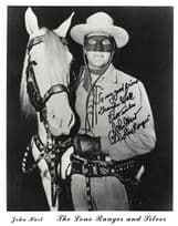 John Hart The Lone Ranger 10x8 Hand Signed Photo