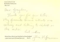 John Hodgkinson Shakespeare Actor Hand Signed Autograph