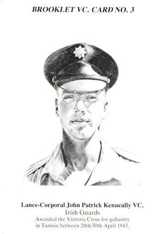 John Kenneally Irish Guards Military WW2 Victoria Cross Tunisia Postcard