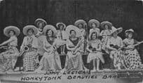 John Lester's Honky Tonk Beauties Jazz Music Hall Entertainers Postcard