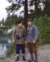John Leyton with Charles Bronson in The Great Escape 10x8 Hand Signed Photo