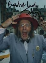 John McCririck Horse Race Racing C4 Presenter Large Hand Signed Photo