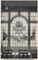 John Peel Stained Glass Window at Royal Oak Hotel Keswick Real Photo Postcard