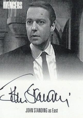 John Standing as East The Avengers Hand Signed Autograph Card Photo