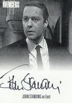John Standing as East The Avengers Hand Signed Autograph Card Photo