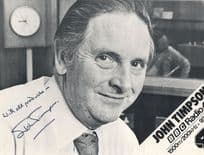 John Timpson Vintage BBC Radio 4 DJ Large Signed Picture