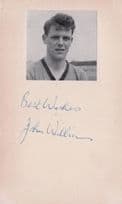 John Williams Footballer Antique Signed Picture Card Autograph