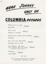 Johnny Brandon Singer Columbia Records Hand Signed Photo