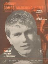 Johnny Comes Marching Home Adam Faith Vintage Sheet Music