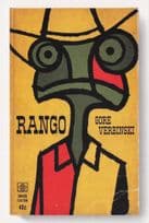 Johnny Depp Rango Western Cartoon Film Movie As Rare Old Book Cover Postcard