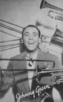 Johnny Green Jazz Big Band Musician Old Printed Signed Postcard