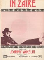 Johnny Wakelin In Zaire EX Sheet Music