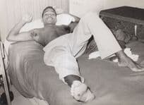Jose Angel Napoles Cuban Boxing 1960s Champion Old Printed Signed Photo