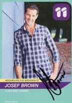 Josef Brown as Matt Turner Neighbours Hand Signed Cast Card Photo