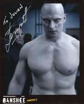 Joseph Gatt as The Albino in Banshee Giant Hand Signed Photo
