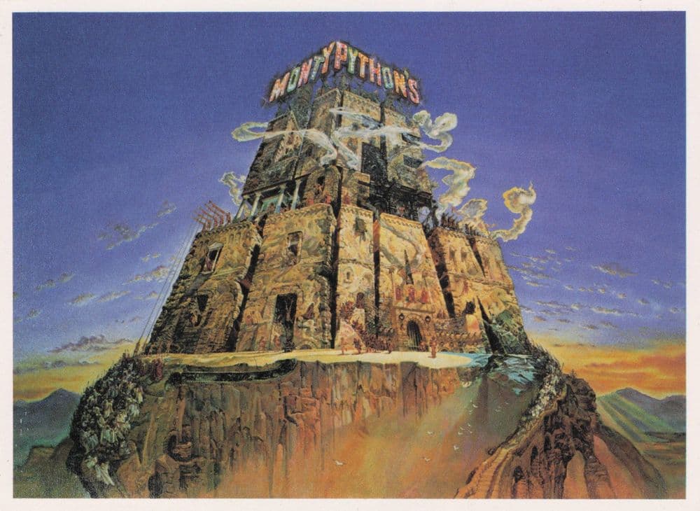 Monte Python Art Josh Kirby The Life Of Brian Monty Python Art Painting Postcard