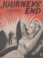 Journeys End Hugh Charles 1940s Sheet Music