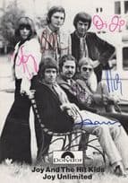 Joy & The Hit Kids Unlimited German Polydor Vintage FULLY Hand Signed Photo