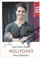 Juan Pablo Yepez as Diego Hollyoaks DOUBLE Hand Signed Cast Photo & MORE