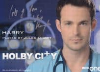 Jules Knight Holby City BBC Hand Signed Cast Card Photo