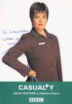 Julia Watson as Barbara Hayes Casualty Hand Signed Photo