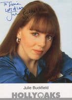Julie Buckfield Hollyoaks Hand Signed Photo Please Read