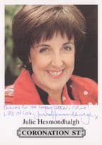Julie Hesmondhlagh Coronation Street Hand Signed Cast Card Photo