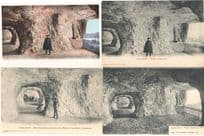 Jungfraubahn Eigerwand Switzerland Station Uniformed Staff 4x EX Postcard s