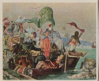 Kaisers Friedrich Barbarossa in 1190 German Old Cigarette Card